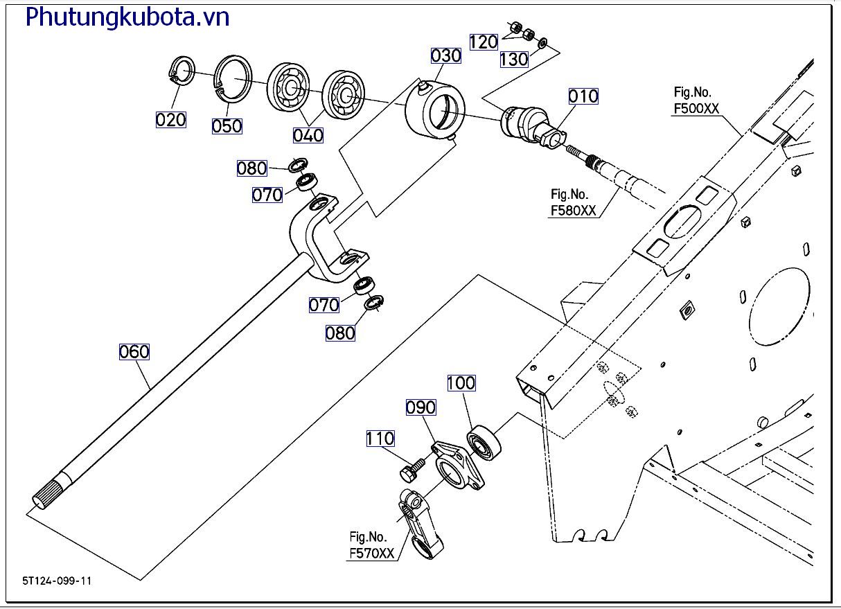 Trục truyền động lưới cắt